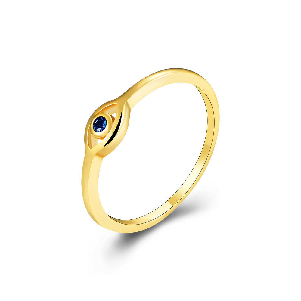 Anello Occhio d’Oro Argento 925