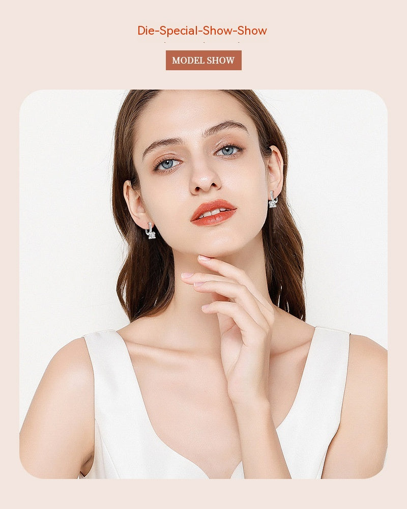 Orecchini Moissanite S925