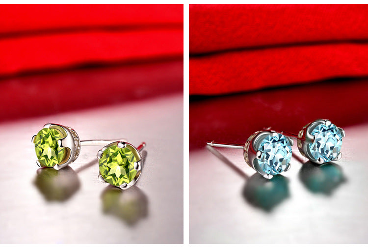 orecchini Peridoto in argento