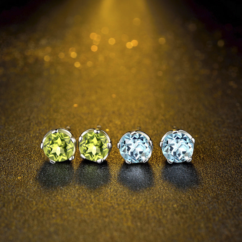 orecchini Peridoto in argento