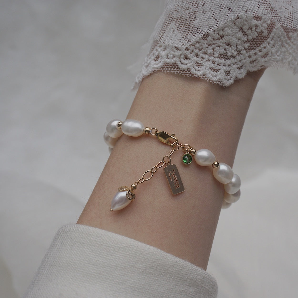Bracciale Perla e Zirconi