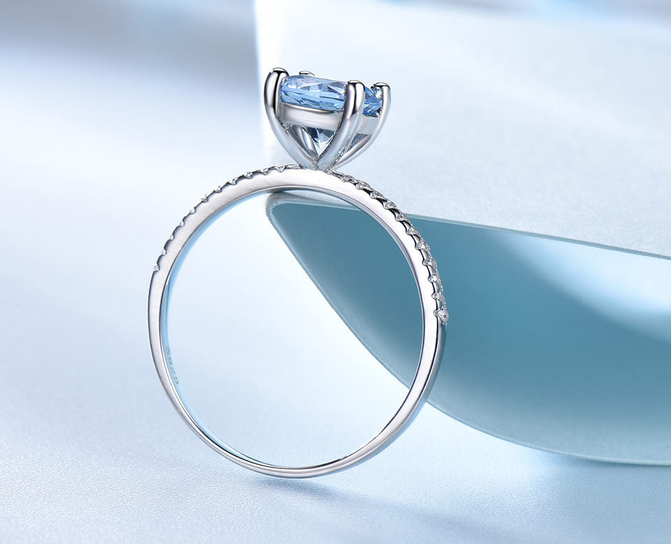 Anello Topazio Sky Blue