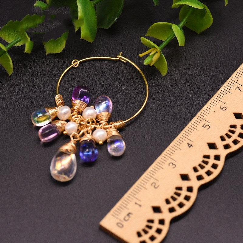 Orecchini Pearl & Crystal