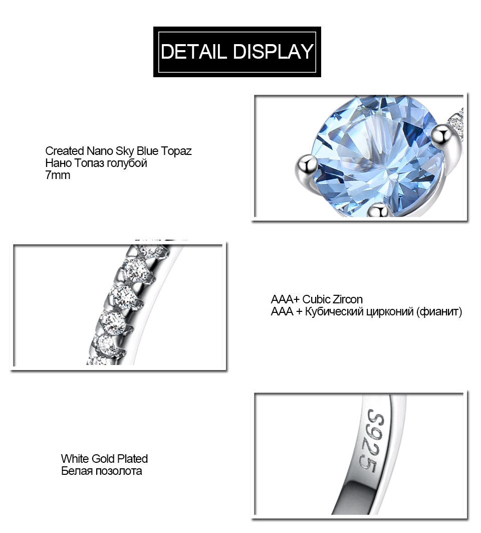 Anello Topazio Sky Blue