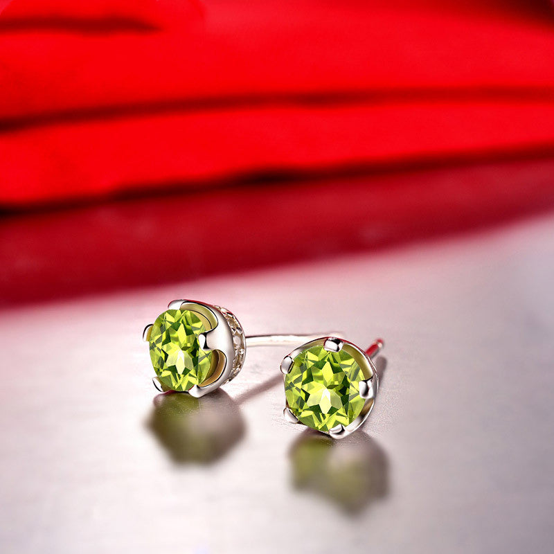 orecchini Peridoto in argento