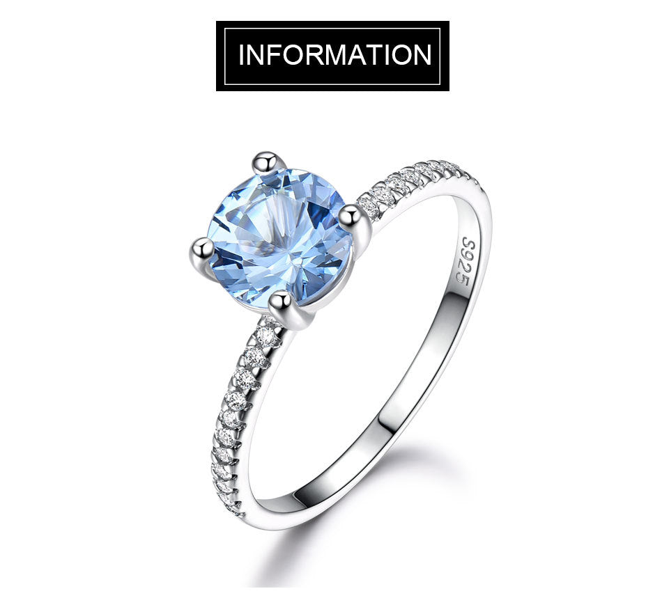 Anello Topazio Sky Blue