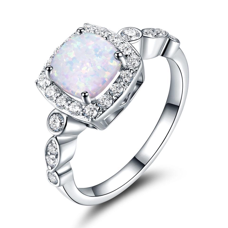 Anello Argento Blu Radiante