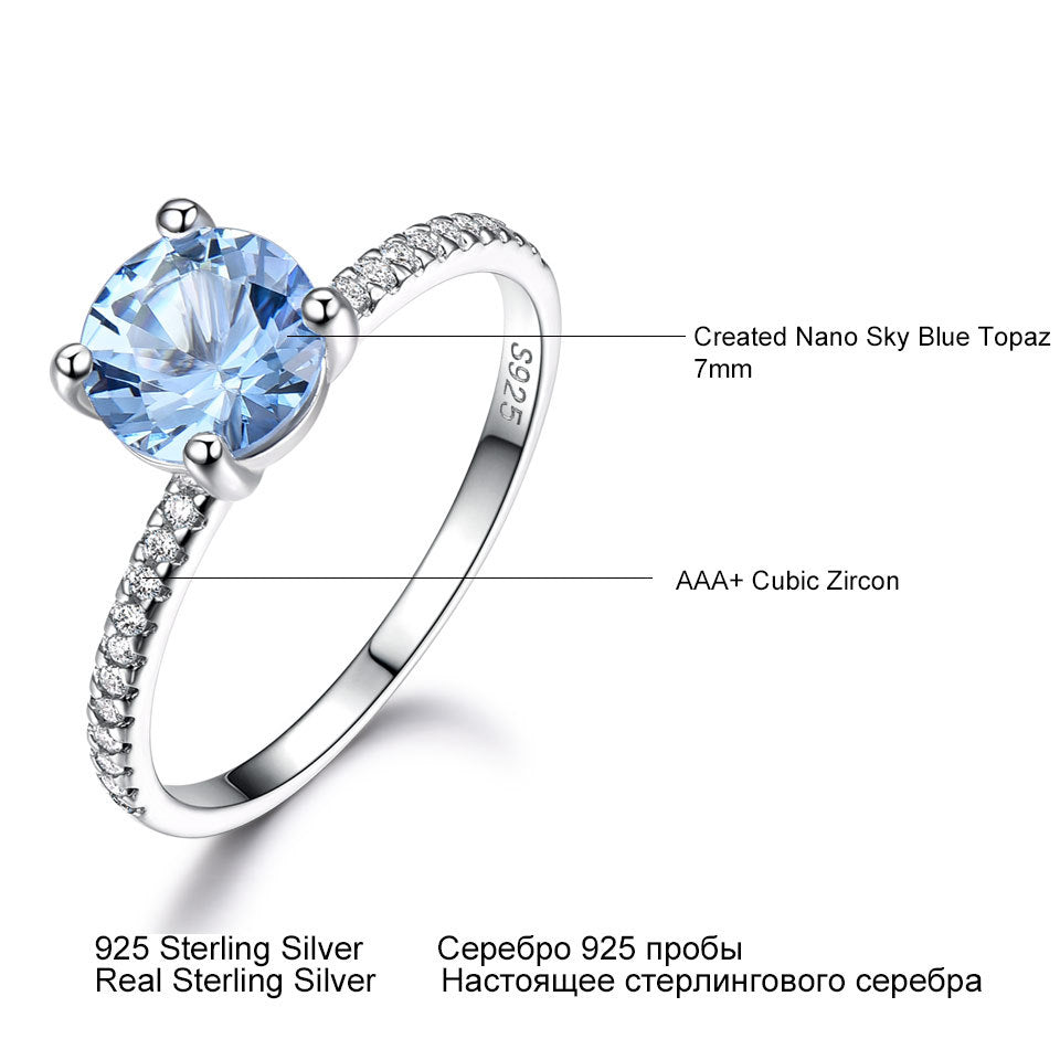 Anello Topazio Sky Blue