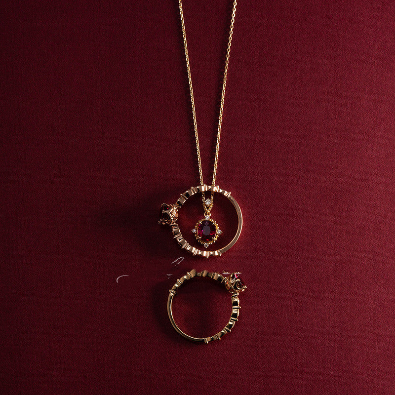 Collana S925 Oro 14K Zircone