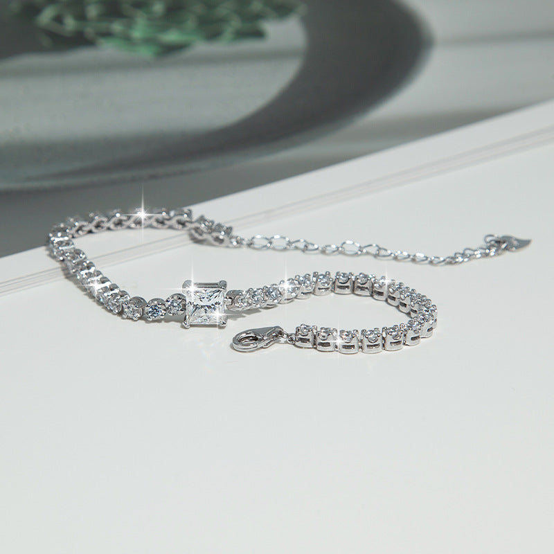 Tennis Moissanite Princess S925